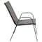 Flash Furniture 4PK Gray Outdoor Stack Chair w/ Flex Material 4-JJ-303C-G-GG - alternate 10